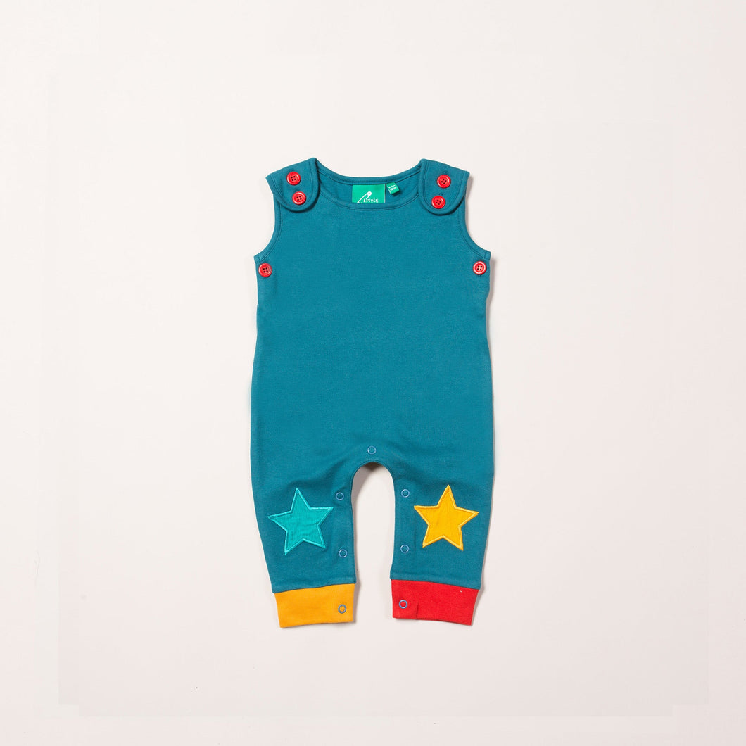 Teal Star Dungarees