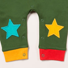 Load image into Gallery viewer, Woodland Green Star Dungarees
