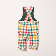 Load image into Gallery viewer, Autumn Rainbow Check Classic Dungarees
