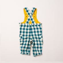 Load image into Gallery viewer, Winter Blue Check Classic Dungarees
