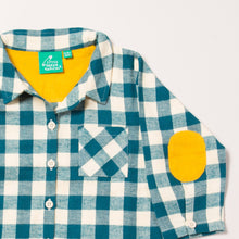 Load image into Gallery viewer, Winter Blue Check Out &amp; About Shirt
