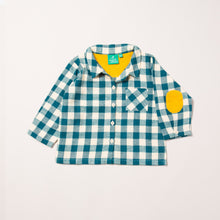 Load image into Gallery viewer, Winter Blue Check Out &amp; About Shirt
