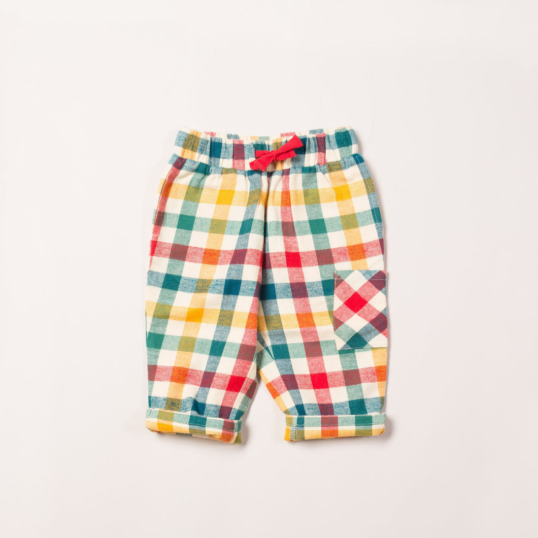 Autumn Rainbow Check Bottoms