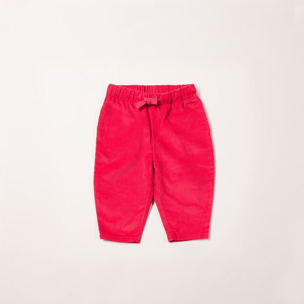 Raspberry Cord Comfy Trousers