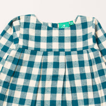 Load image into Gallery viewer, Winter Blue Check Smock Dress
