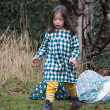 Load image into Gallery viewer, Winter Blue Check Smock Dress
