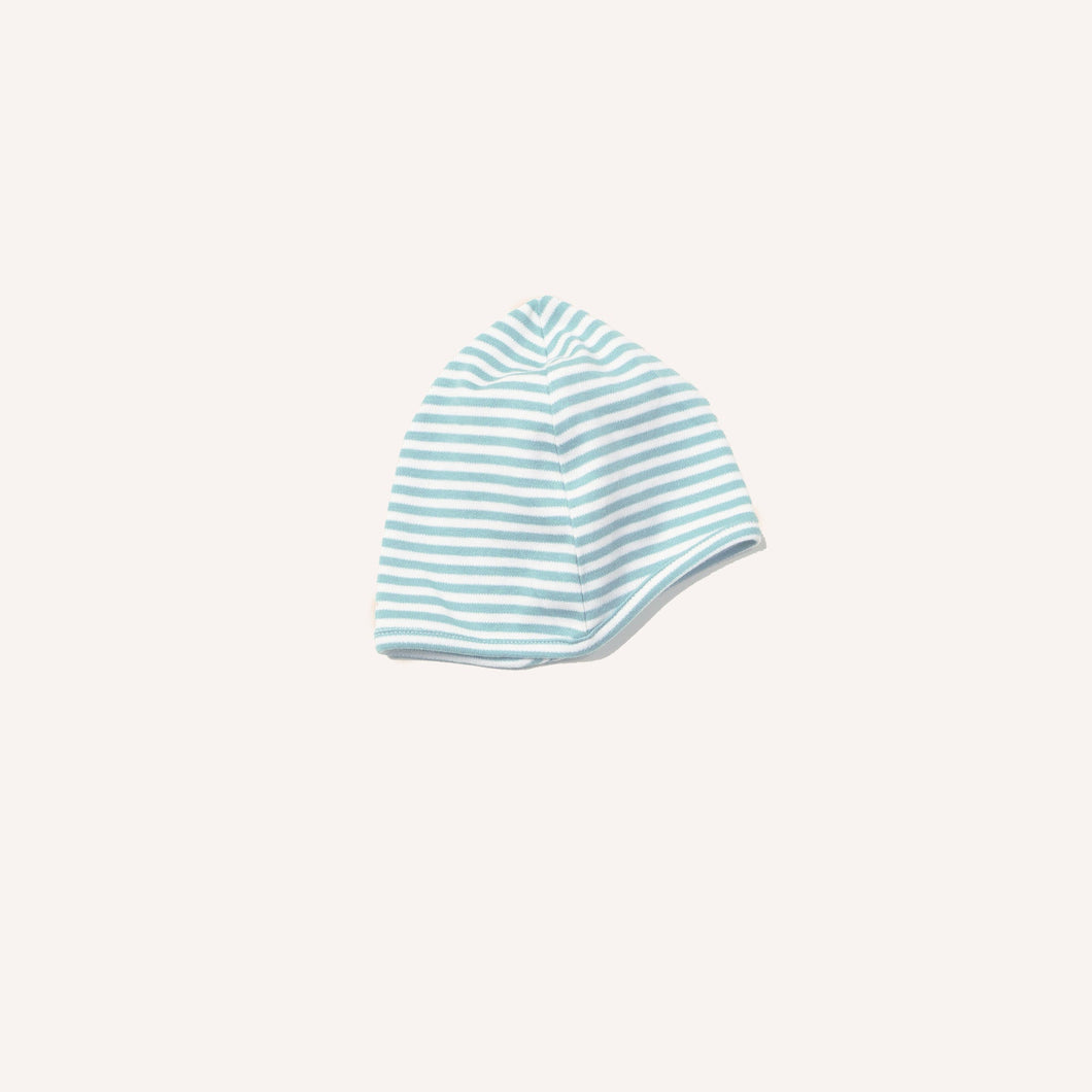 Powder Blue Stripe Baby Cap