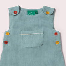 Lade das Bild in den Galerie-Viewer,     Little-Green-Radicals-Blue-Dungarees-Closeup
