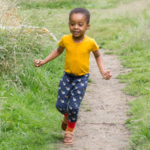 Load image into Gallery viewer,       Little-Green-Radicals-Blue-Organic-Comfy-Joggers-With-Whale-Print-Kid
