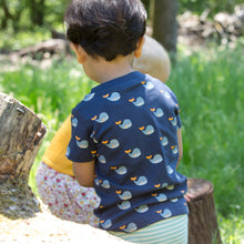 Load image into Gallery viewer,       Little-Green-Radicals-Blue-T-Shirt-And-Jogger-Playset-With-Whale-Print-Kid-Back
