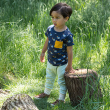 Load image into Gallery viewer,     Little-Green-Radicals-Blue-T-Shirt-And-Jogger-Playset-With-Whale-Print-Kid
