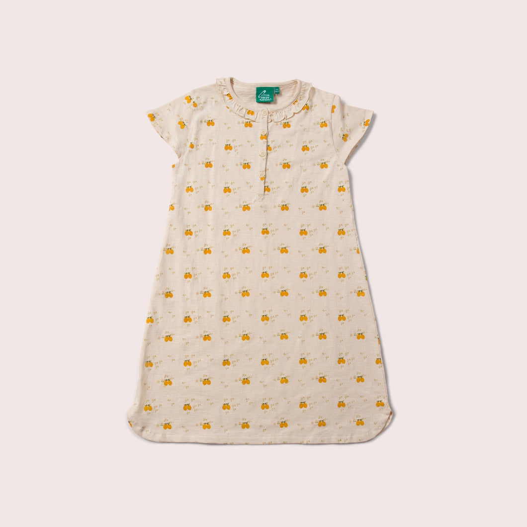    Little-Green-Radicals-Cream-Organic-Button-Nightie-With-Lemon-Print