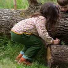 Cargar imagen en el visor de la galería,     Little-Green-Radicals-Green-And-Blue-Reversible-Trousers-Kid-Back
