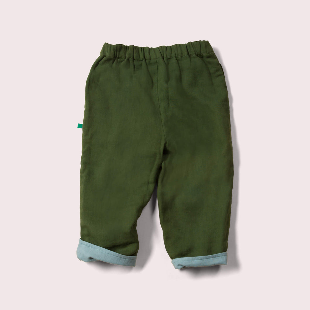       Little-Green-Radicals-Green-And-Blue-Reversible-Trousers