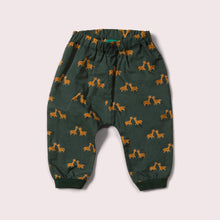 Lade das Bild in den Galerie-Viewer,     Little-Green-Radicals-Green-And-Yellow-Jelly-Bean-Joggers-With-Giraffe-Print
