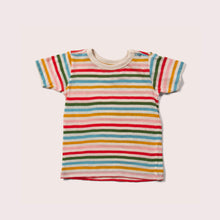 Load image into Gallery viewer, Rainbow Striped Short Sleeve T-Shirt
