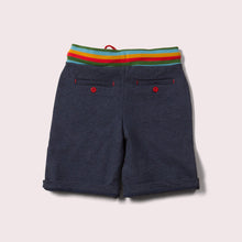 Cargar imagen en el visor de la galería,     Little-Green-Radicals-Navy-Jogger-Short-Closeup
