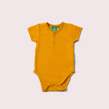 Lade das Bild in den Galerie-Viewer,    Little-Green-Radicals-Orange-Organic-Short-Sleeve-BabyBody
