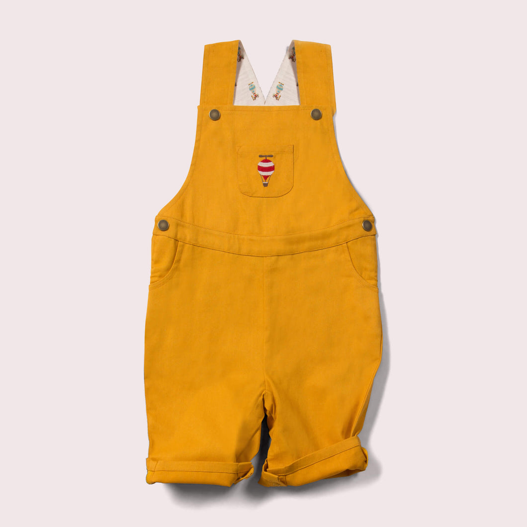 Little-Green-Radicals-Orange-Shortie-Dungarees-With-Balloon-Print