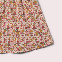 Cargar imagen en el visor de la galería, Little-Green-Radicals-Pink-Little-Twirler-Dress-With-Ladybird-Print-Closeup-VIew
