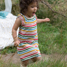 Load image into Gallery viewer,     Little-Green-Radicals-Rainbow-Striped-Pocket-Playdays-Dress-Kid
