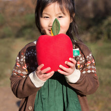 Load image into Gallery viewer,       Little-Green-Radicals-Red-Organic-Soft-Toy-In-Apple-Shape-Kid
