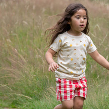 Lade das Bild in den Galerie-Viewer,     Little-Green-Radicals-Red-Seersucker-Shorts-With-Check-Pattern-Kid
