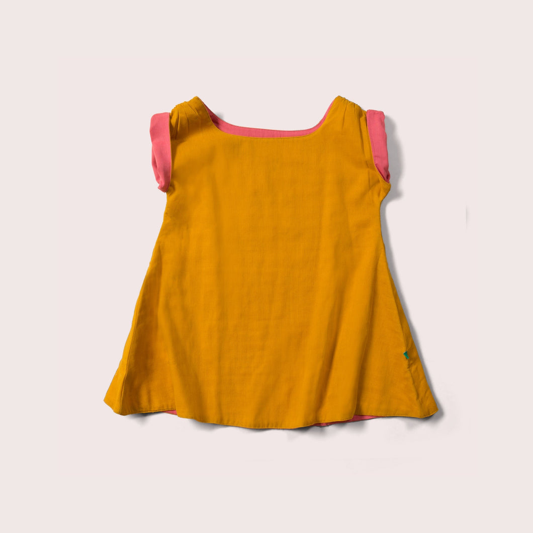       Little-Green-Radicals-Yellow-And-Pink-Reversible-Dress