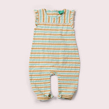 Lade das Bild in den Galerie-Viewer, Little-Green-Radicals-Yellow-Cream-and_Blue-Organic-Summer-Romper
