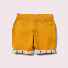 Cargar imagen en el visor de la galería,     Little-Green-Radicals-Yellow-Twill-Sunshine-Shorts
