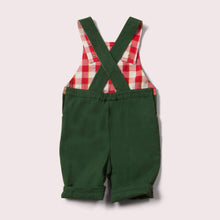 Lade das Bild in den Galerie-Viewer, Little-Green-Radicals_Green-Shortie-Dungarees-Back
