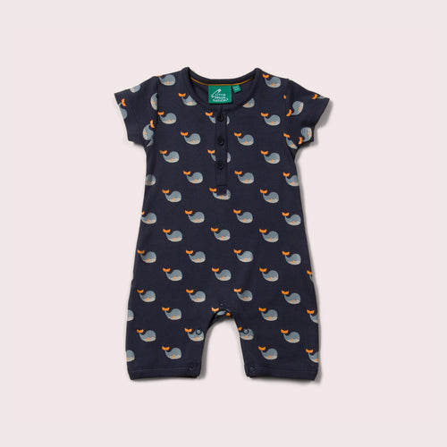 Little-Green-Radicals_Navy-and-Blue-Organic-Shortie-Romper-With-Whale-Print