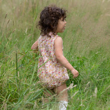 Cargar imagen en el visor de la galería,     Little-Green-Radicals_Red-and-Pink-Organic-Sleeveless-Baby-Bubble-Body-With-Ladybird-Print-Kid-Back
