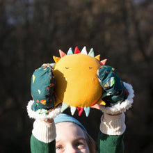 Load image into Gallery viewer,       Little-Green-Radicals_Yellow-Organic-Soft-Toy-In-Sun-Shape-Kid
