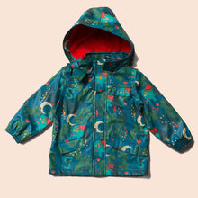 Cargar imagen en el visor de la galería, Midnight Jungle Waterproof Recycled Raincoat
