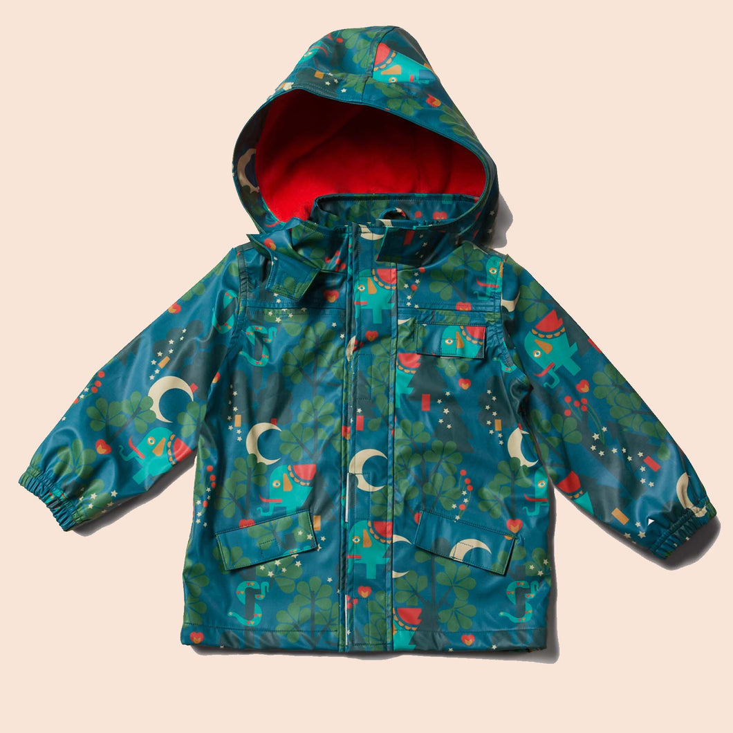 Midnight Jungle Waterproof Recycled Raincoat