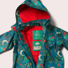 Cargar imagen en el visor de la galería, Midnight Jungle Waterproof Recycled Raincoat
