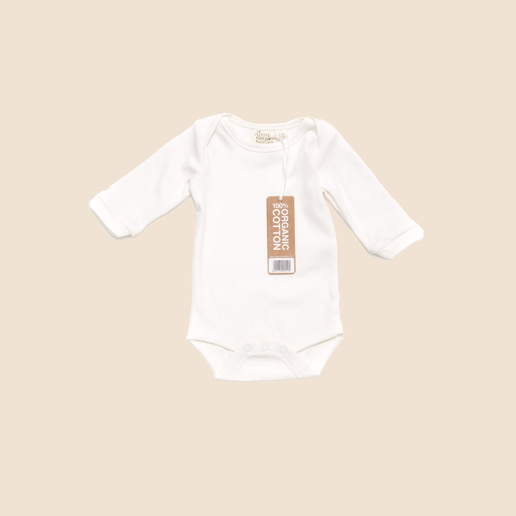 Natural Long Sleeve Baby Body - Single