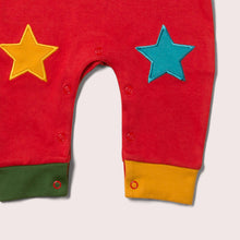 Load image into Gallery viewer, Red Star Knee Patch Dungarees
