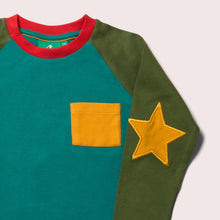 Load image into Gallery viewer, Sea Green Long Sleeve Star T-Shirt
