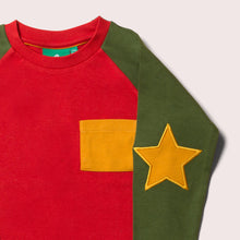 Cargar imagen en el visor de la galería, Red Long Sleeve Star T-Shirt
