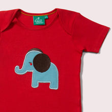 Cargar imagen en el visor de la galería, Little Elephant Applique Short Sleeve T-Shirt
