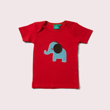 Cargar imagen en el visor de la galería, Little Elephant Applique Short Sleeve T-Shirt
