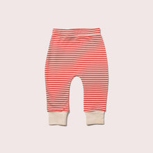 Cargar imagen en el visor de la galería, Red &amp; Blue Striped Organic Joggers Set - 2 Pack
