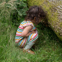 Load image into Gallery viewer, Rainbow Striped Pocket Playdays Dress
