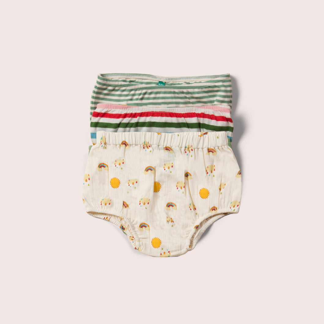 Sunshine & Rainbows Organic Kids Underwear Set - 3 Pack