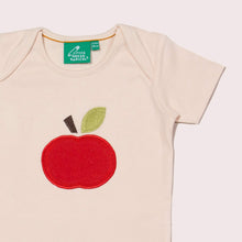 Load image into Gallery viewer, An Apple A Day Applique Short Sleeve T-Shirt
