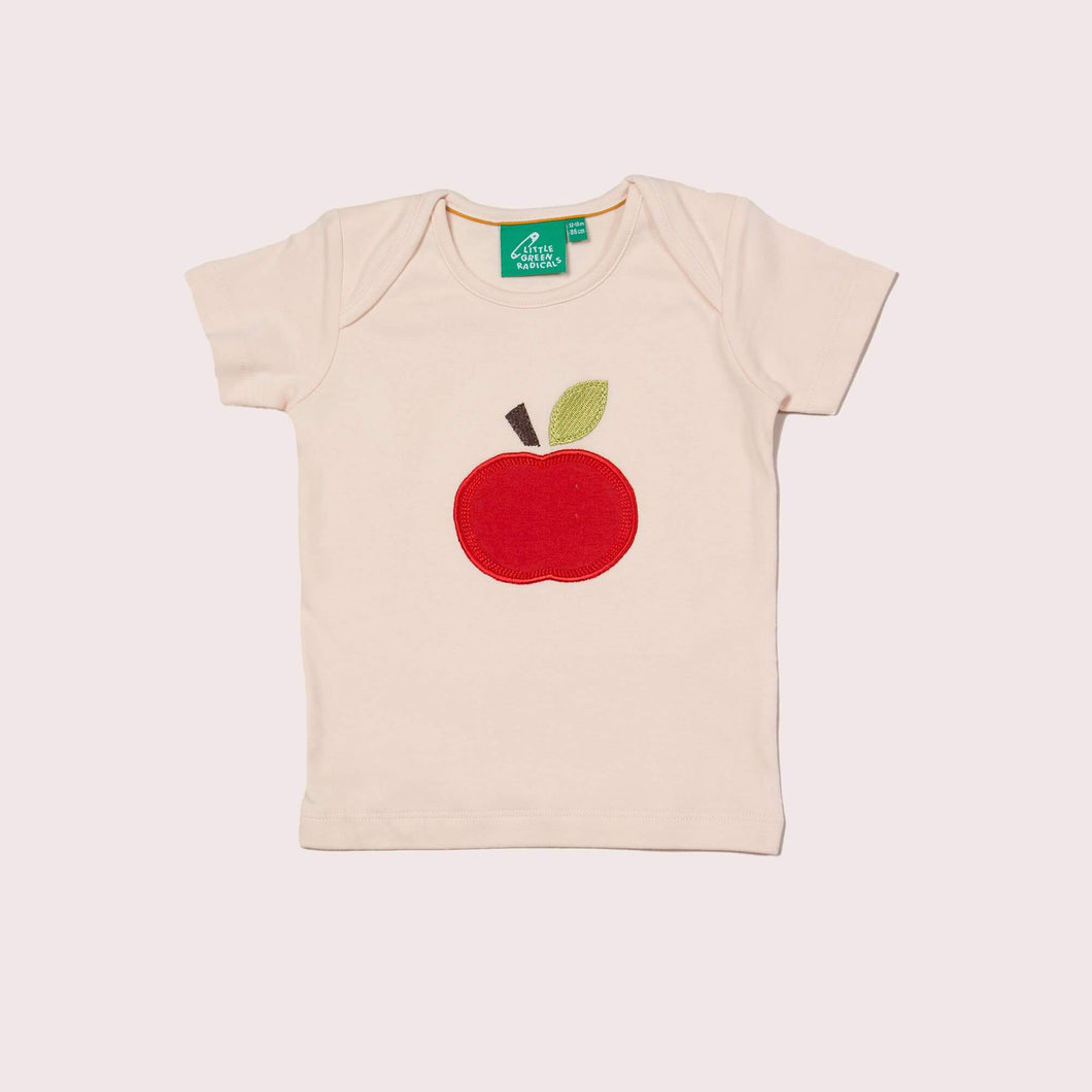 An Apple A Day Applique Short Sleeve T-Shirt