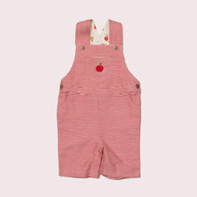 Load image into Gallery viewer, An Apple A Day Striped Shortie Dungarees
