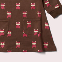 Load image into Gallery viewer, Autumn Foxes Raglan Sleeve Snuggle Pocket Dress
